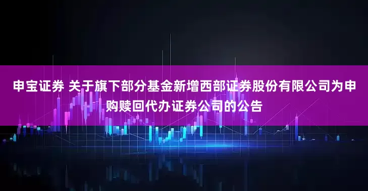 申宝证券 关于旗下部分基金新增西部证券股份有限公司为申购赎回代办证券公司的公告