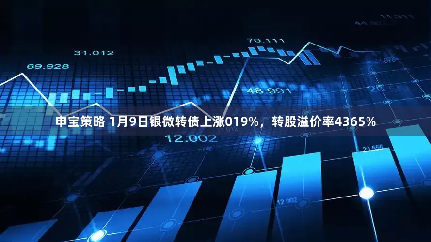 申宝策略 1月9日银微转债上涨019%，转股溢价率4365%